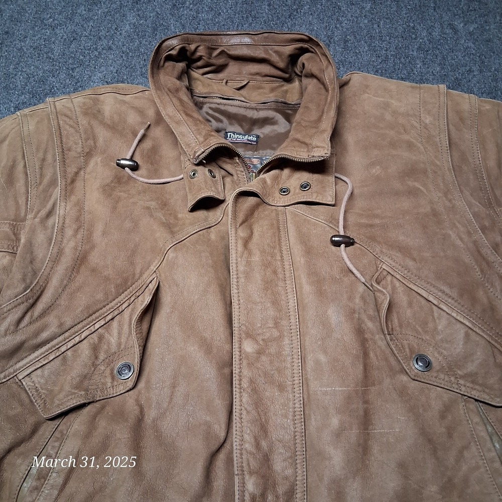Vintage Wilsons Leather Adventure Bound Jacket Men Size XL  Boxy Aviator‎ - Picture 2 of 9